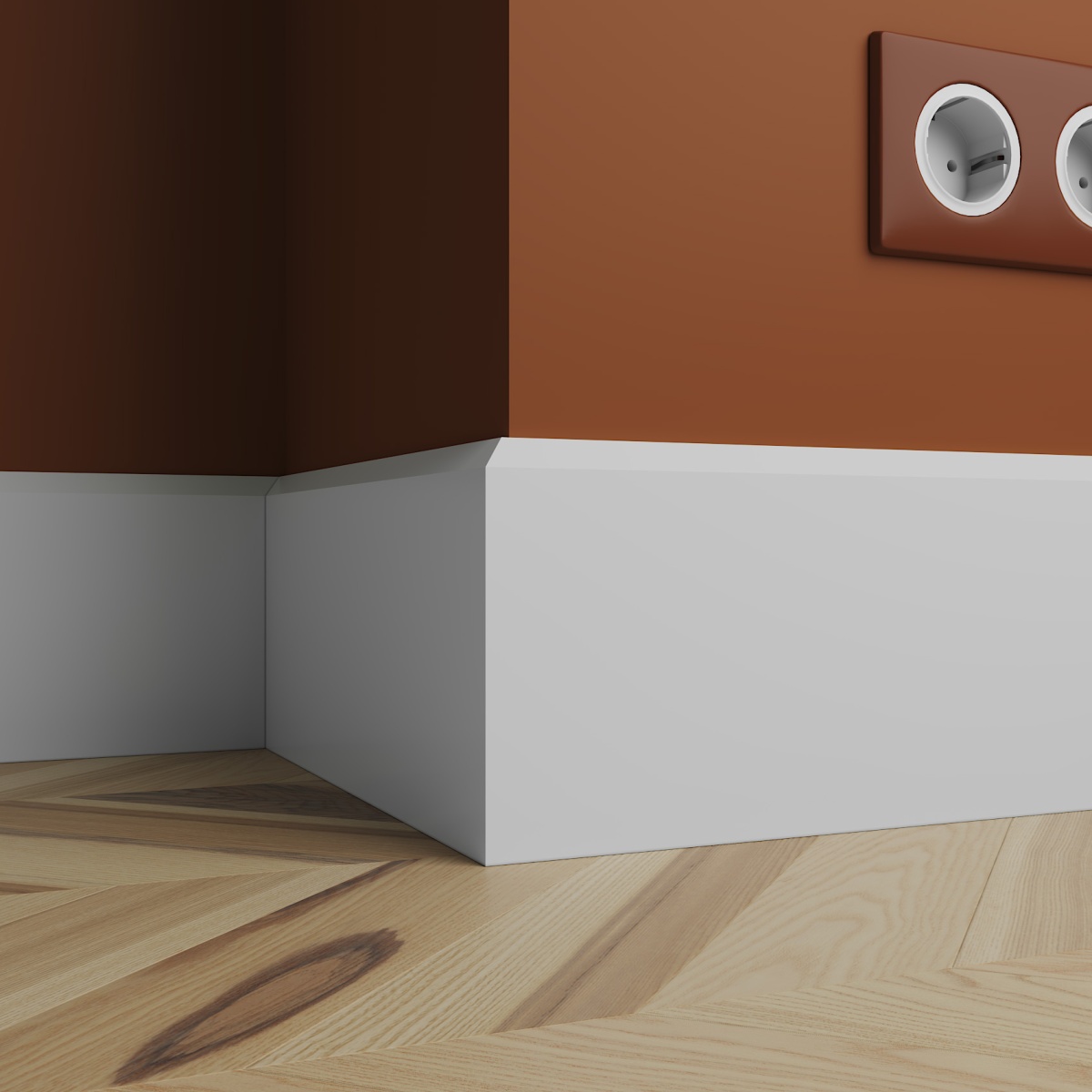 Плинтус под покраску Ultrawood Base 0023 i 2000х120х12 мм